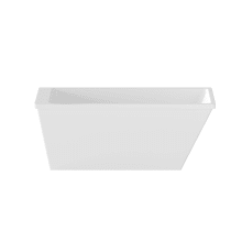 Jesse Free Standing Acrylic and Fiberglass Soaking Tub with Center Drain