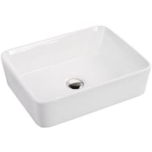 Mia 18-7/8" Rectangular Ceramic Vessel Bathroom Sink