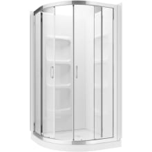 Mona 74" High x 37-1/2" Wide x 37-1/2" Deep Sliding Framed Shower Enclosure with Clear Glass