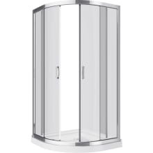 Mona 74" High x 37-1/2" Wide x 37-1/2" Deep Sliding Framed Shower Enclosure with Clear Glass