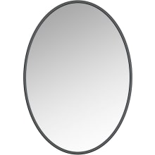 Sandy 34" x 24" Oval Flat Metal Accent Mirror