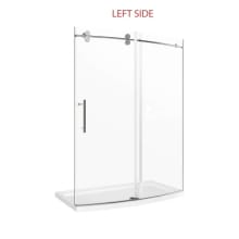 81" High x 60" Wide Sliding Frameless Shower Door with Clear Glass