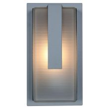 Neptune 1 Light Outdoor Wall Sconce - 13" Tall with Frosted Glass Shade