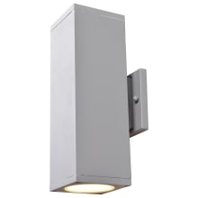 Bayside 2 Light 12" Tall Integrated LED Outdoor Wall Sconce