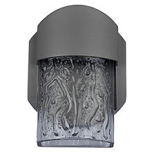 Mist 1 Light LED Outdoor Wall Sconce - 6" Tall with Clear Glass Shade