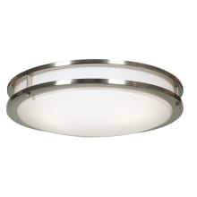 Solero Single Light 18" Wide Integrated LED Flush Mount Bowl Ceiling Fixture