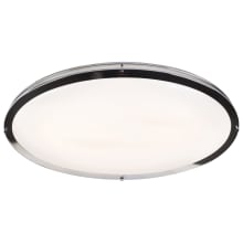 Solero Oval Single Light 32-1/2" Wide Integrated LED Flush Mount Bowl Ceiling Fixture