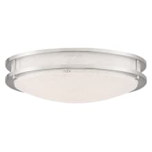 Sparc 16" Wide Integrated LED Flush Mount Bowl Ceiling Fixture - 3000K
