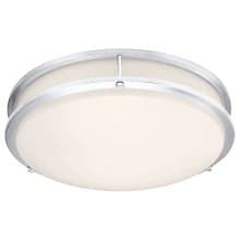 Solero II 19" Wide LED Flush Mount Drum Ceiling Fixture