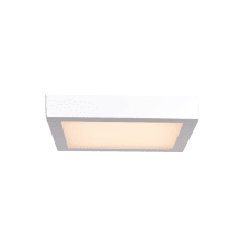 Strike 2.0 10" Wide LED Flush Mount Square Ceiling Fixture- 3000K