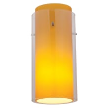 Mini Pendant Cylinder Glass Shade from the Gn'G Collection