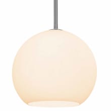 Nitrogen 1 Light 9" Wide Pendant with Frosted Glass Shade