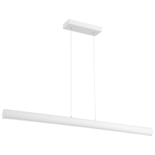 Carmel 48" Wide LED Linear Chandelier with Cylinder Shade