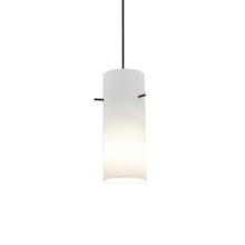Cylinder 1 Light LED Pendant - 4" Wide with Opal Shade