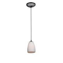 Sherry 1 Light LED Pendant - 5" Wide with Opal Shade