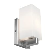 Archi 1 Light 5" Wide Bathroom Sconce with Frosted Glass Shade
