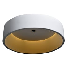 Radiant Single Light 17-1/2" Wide Integrated LED Flush Mount Drum Ceiling Fixture