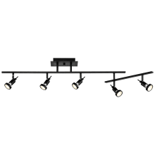 Viper 5 Light 52" Wide LED Fixed Rail Linear Ceiling Fixture
