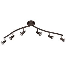 Mirage 6 Light 49" Wide LED Fixed Rail Ceiling Fixture