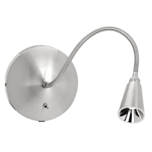 5" High Integrated 4700K LED Hardwired or Plug-In Gooseneck Wall Sconce