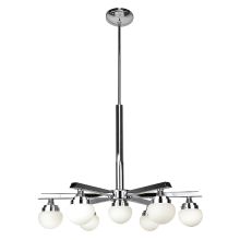 Classic 7 Light LED Chandelier - 26" Wide with Opal Shades