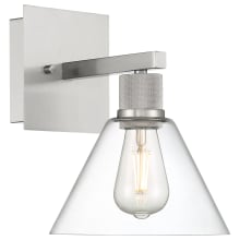 Port Nine 12" Tall LED Wall Sconce with Clear Glass Shade