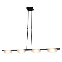 Nido 4 Light 43" Wide with Frosted Glass Shades