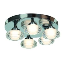 5 Light 15.8" Wide LED Flush Mount Ceiling Fixture from the Optix Collection