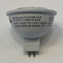 7 Watt Dimmable MR16 GU5.3 LED Bulb- 3000K and 90CRI