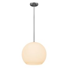Nitrogen 1 Light 14" Wide Pendant with Frosted Glass Shade