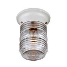Builder's Choice 1 Light 4.5" Width Outdoor Flushmount Ceiling Fixture