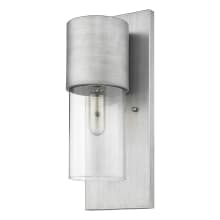 Cooper Single Light 16" Tall Outdoor Wall Sconce with Clear Glass Shade