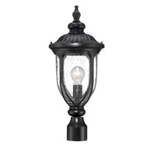 Laurens 1 Light Outdoor Post Light with Seedy Glass Shade