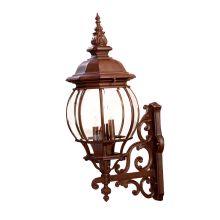 Chateau 4 Light Outdoor Wall Sconce with Clear Glass