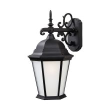 Richmond 1 Light Outdoor Lantern Wall Sconce with Frosted Glass Shade