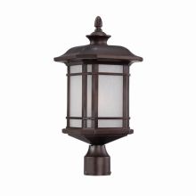 Somerset 1 Light Outdoor Post Light with Frosted Glass Shade