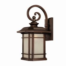 Somerset 1 Light Outdoor Lantern Wall Sconce with Frosted Glass Shade