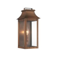 Manchester 1 Light Outdoor Wall Sconce with Clear Glass