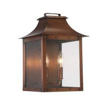 Manchester 2 Light Outdoor Wall Sconce with Clear Glass