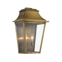 Coventry 2 Light Outdoor Wall Sconce with Clear Glass