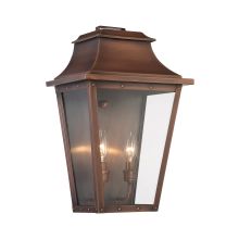 Coventry 2 Light Outdoor Wall Sconce with Clear Glass