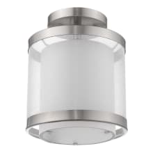 Lux 8" Wide Convertible Semi-Flush Ceiling Fixture / Converts to Pendant