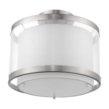 Lux 12" Wide Convertible Semi-Flush Ceiling Fixture / Converts to Pendant
