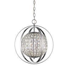 Olivia Single Light 18" Wide Pendant with Crystal Shade