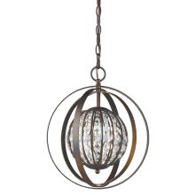 Olivia Single Light 13" Wide Pendant with Crystal Shade