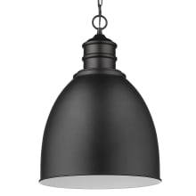 Colby Single Light 17" Wide Pendant with Metal Shade