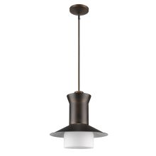 Greta Single Light 16" Wide Pendant with Opal Etched Glass Shade