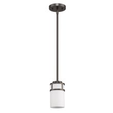 Alexis Single Light 4" Wide Pendant with Opal Glass Shade