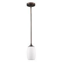 Sophia Single Light 5" Wide Pendant with Opal Glass Shade