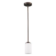 Addison Single Light 5" Wide Pendant with Opal Etched Glass Shade